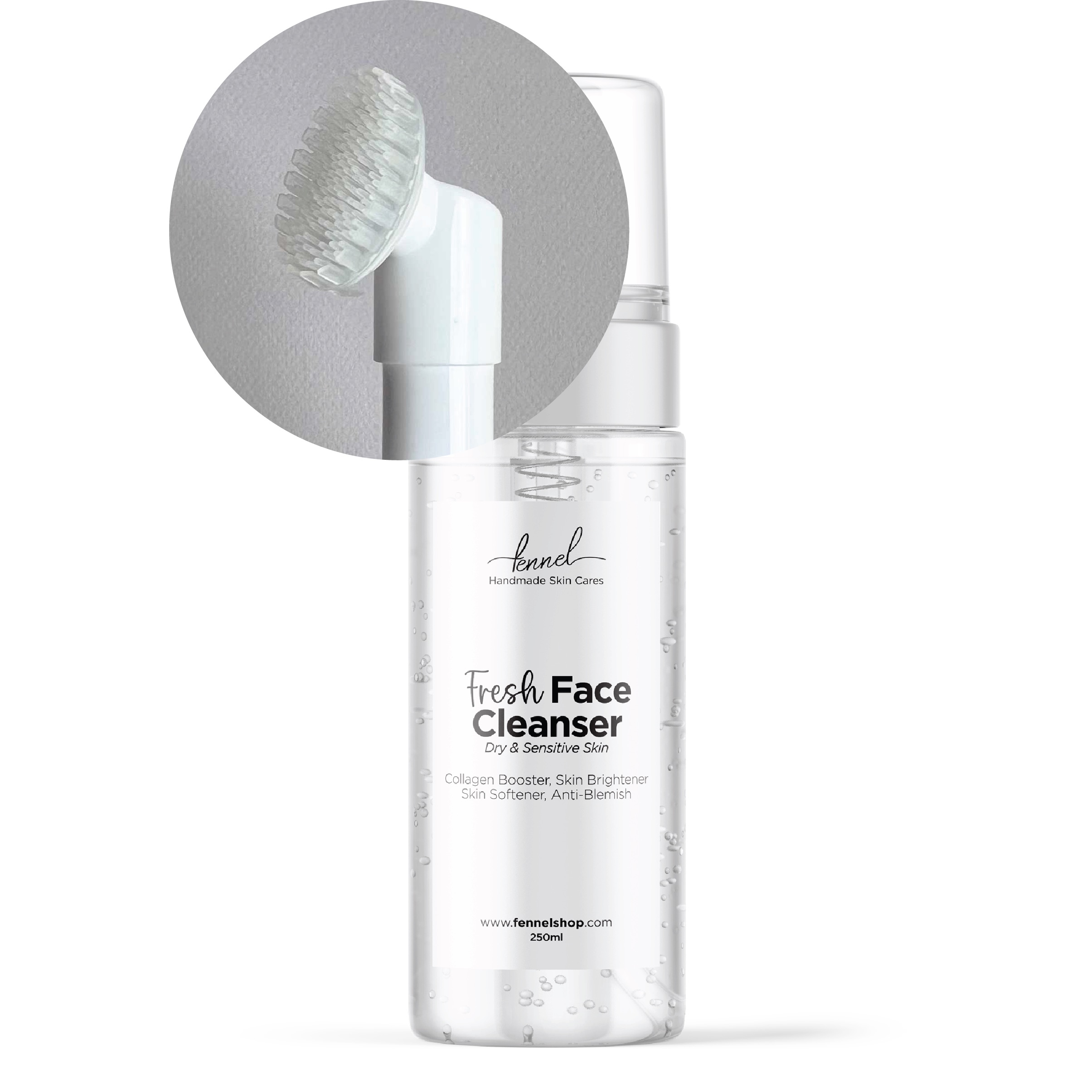 fennel face cleanser for dry and sensitive skin